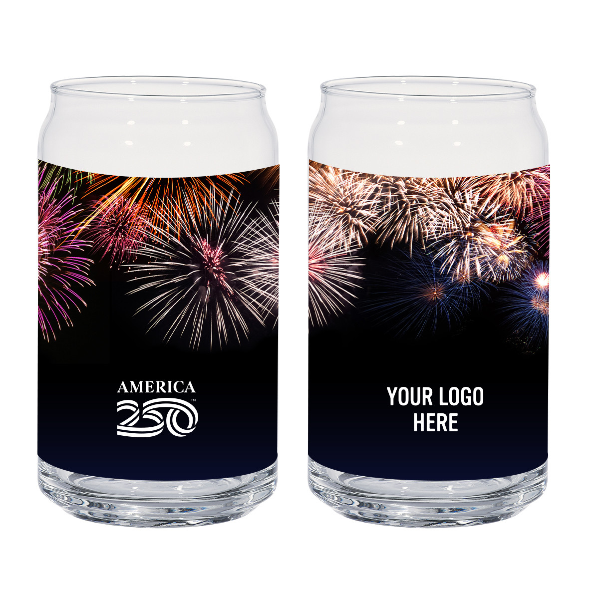 America250™ 16 Oz. Full Color Ale Glass Can Product Image