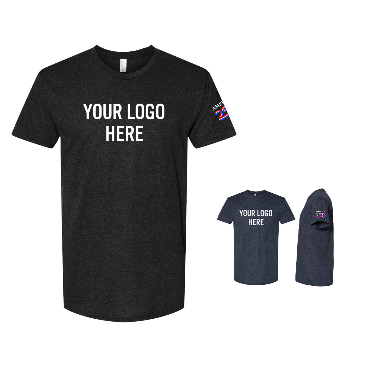 America250™ USA Made Triblend Crew T-Shirt Product Image