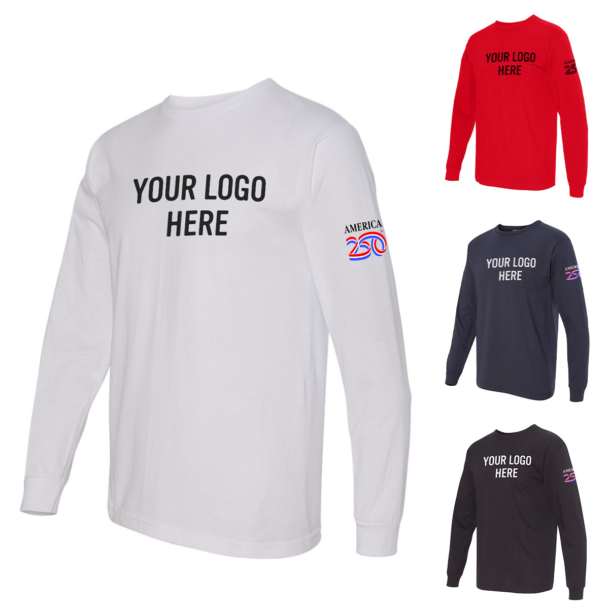 America250™ USA Made Long Sleeve T-Shirt Product Image