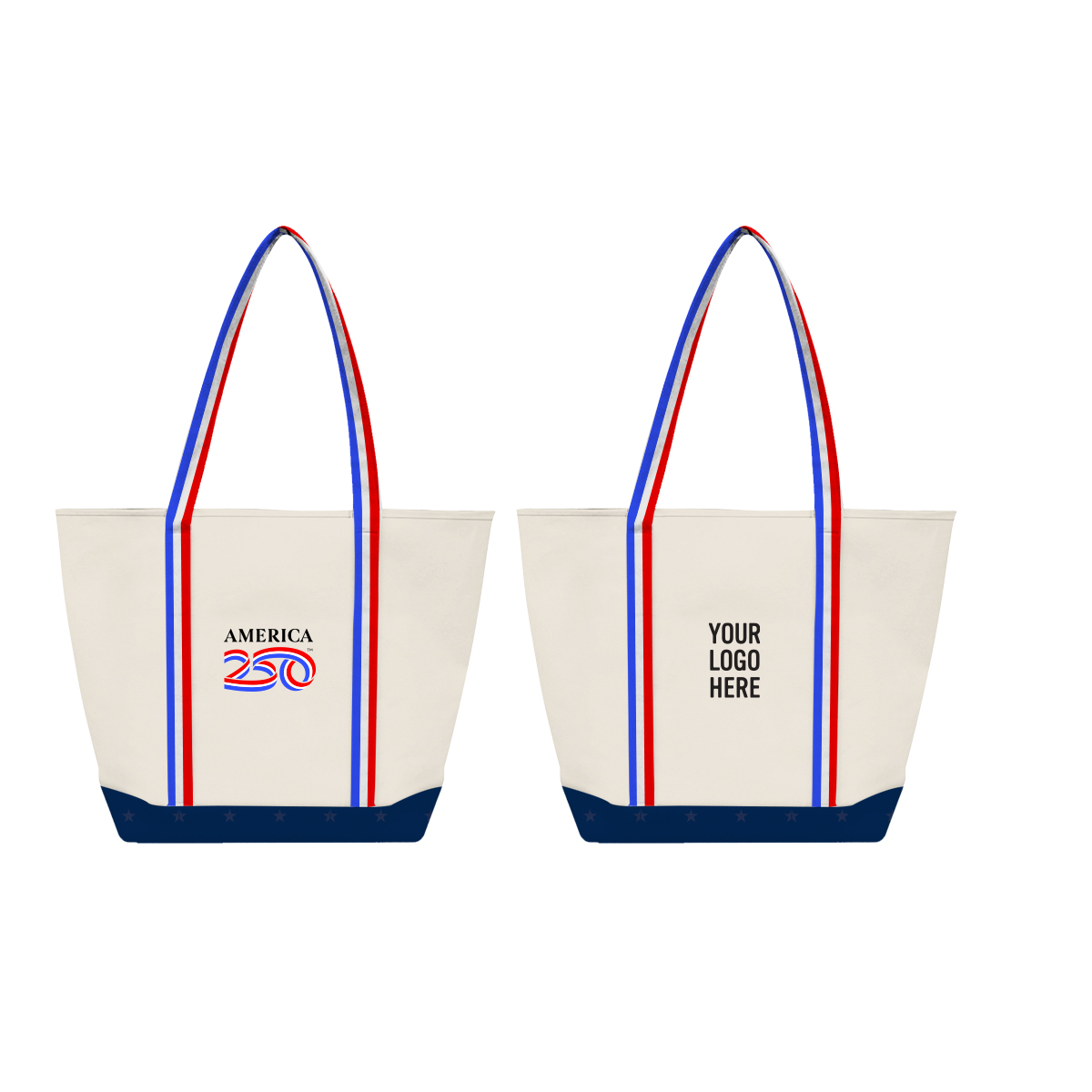 America250™ Sublime Series Recycled Poly Canvas Starboard Tote Bag Product Image