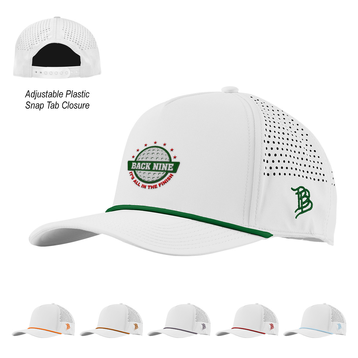 Branded Bills 545 Bare Curved White Rope Cap Product Image