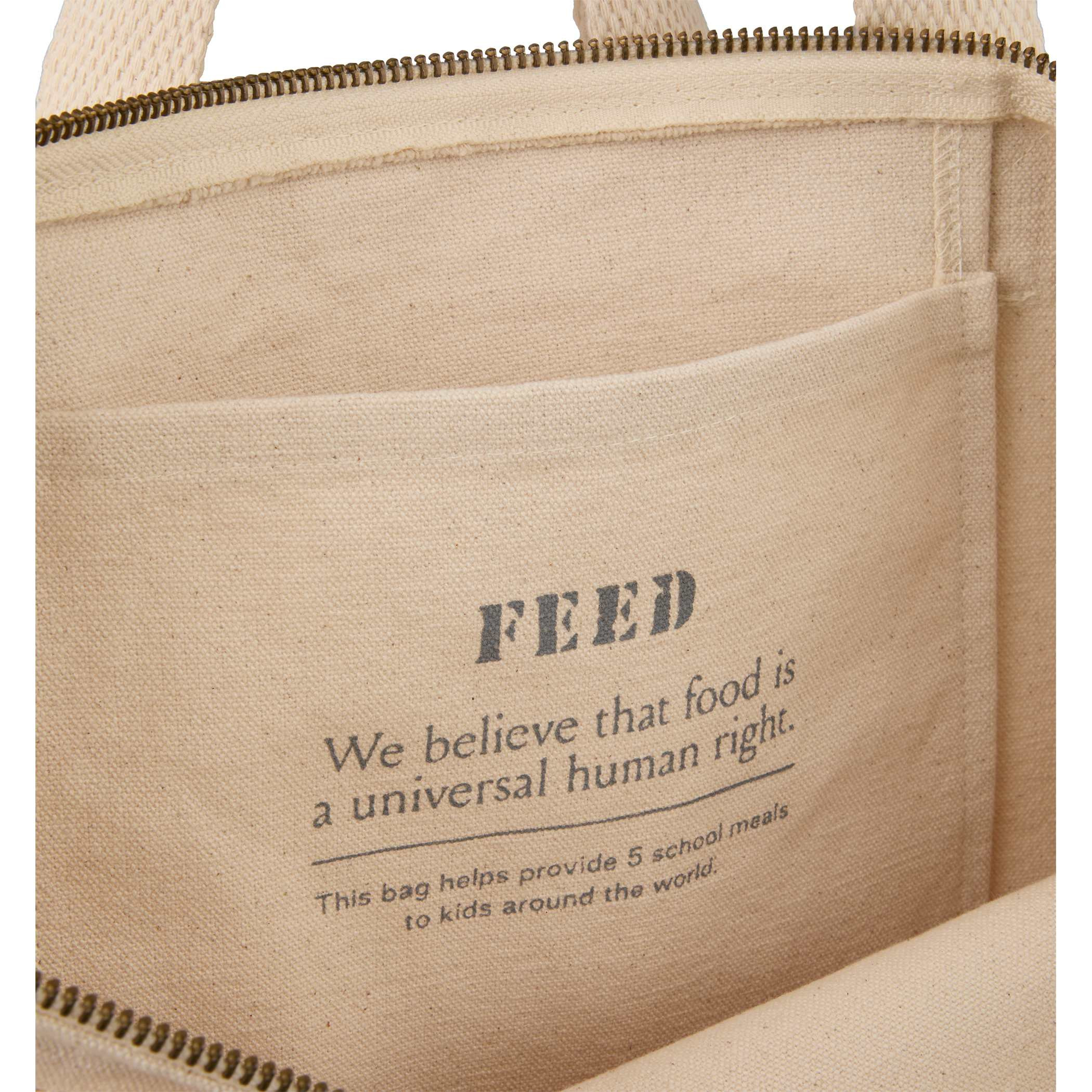 FEED Organic Cotton Zippered Tote Product Image