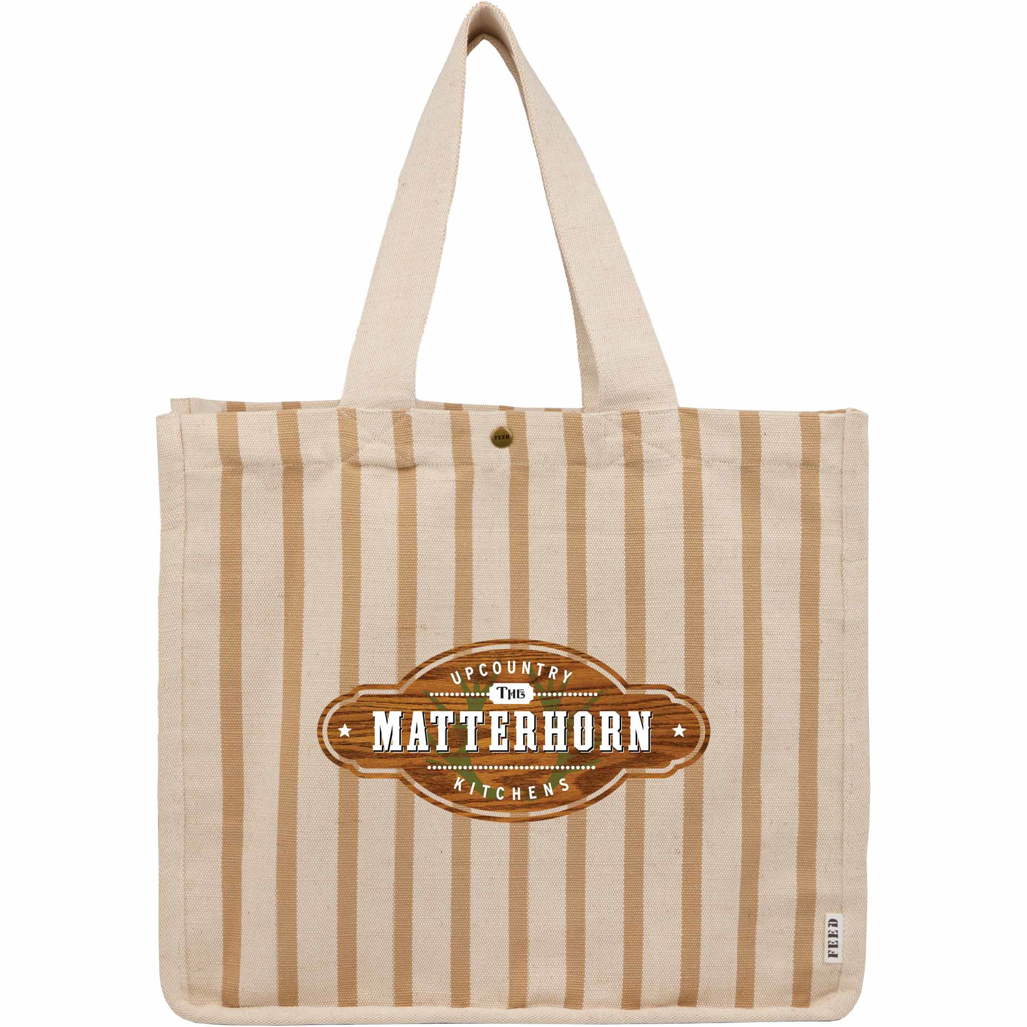 FEED Cotton and Jute Striped Tote Product Image