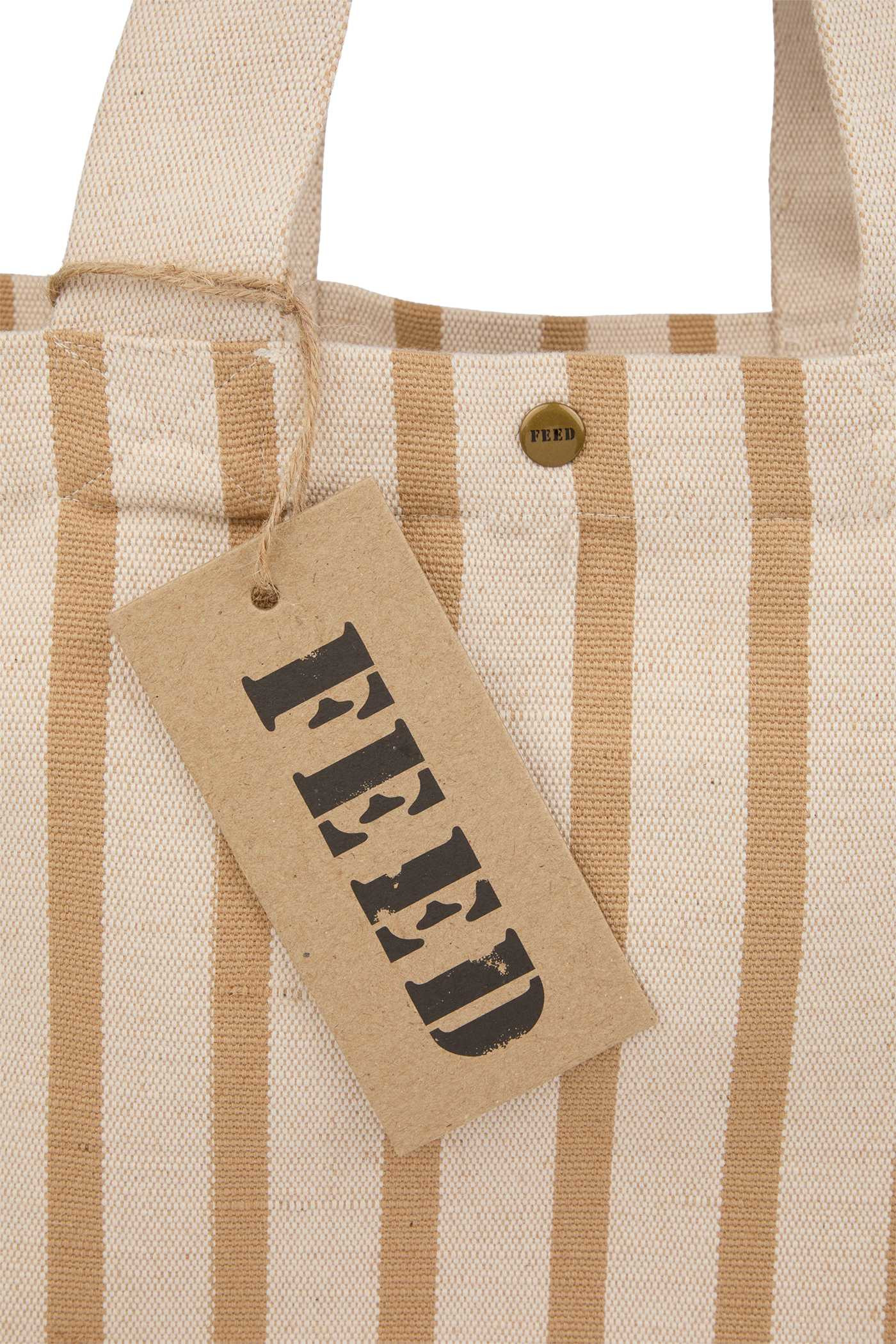 FEED Cotton and Jute Striped Tote Product Image