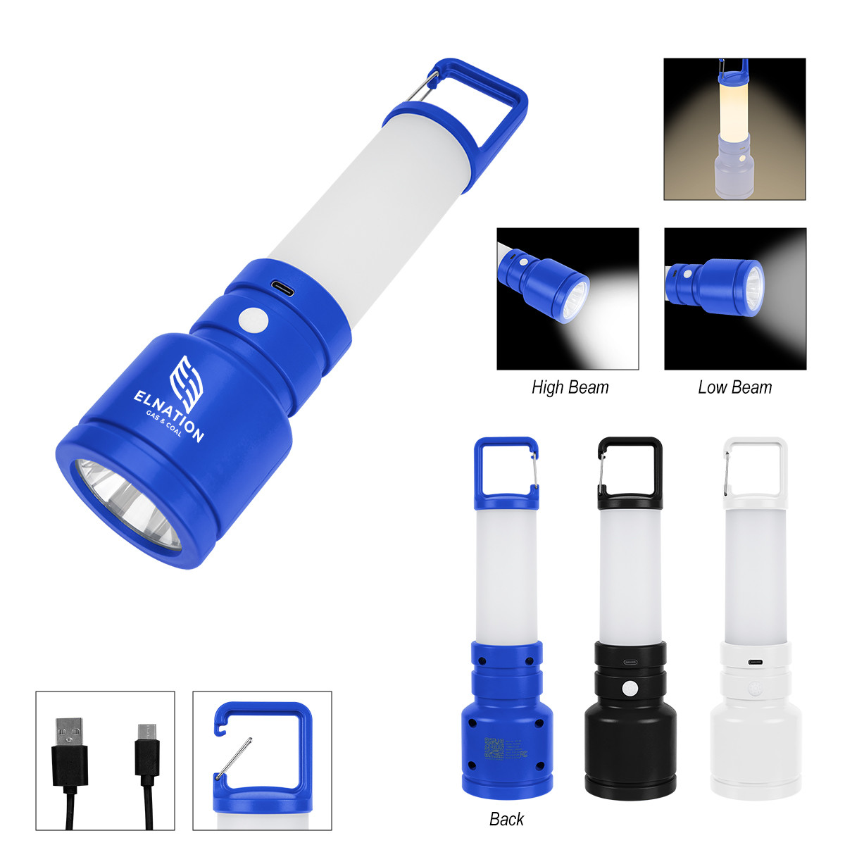 rABS Rechargeable LED Work Light with Carabiner Product Image