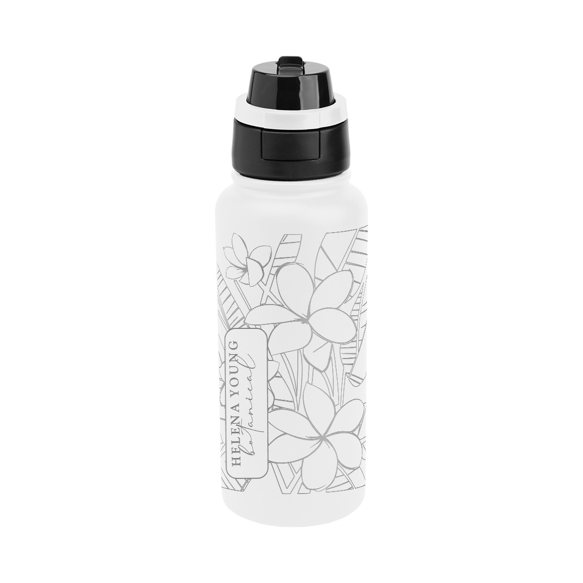 Full Laser Pop Sip & Chug Recycled Stainless Steel Bottle - 32 oz. Product Image
