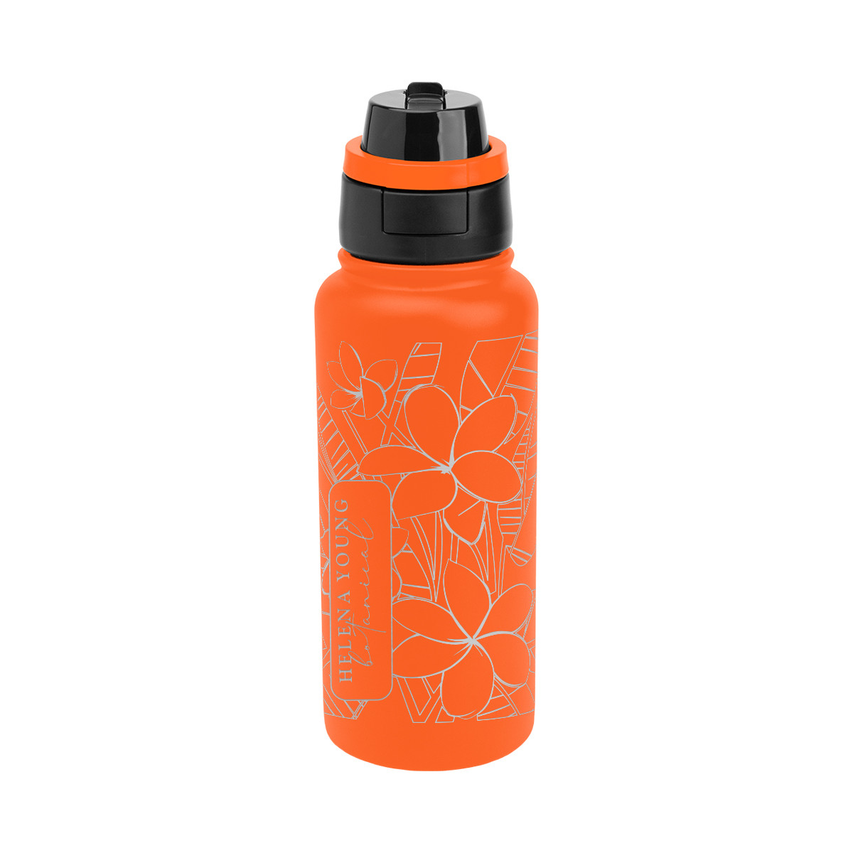 Full Laser Pop Sip & Chug Recycled Stainless Steel Bottle - 32 oz. Product Image