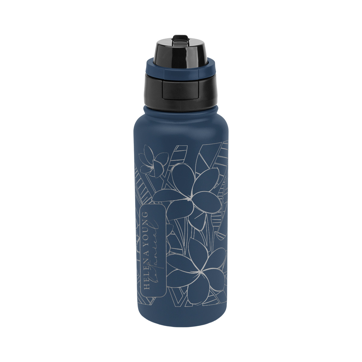 Full Laser Pop Sip & Chug Recycled Stainless Steel Bottle - 32 oz. Product Image