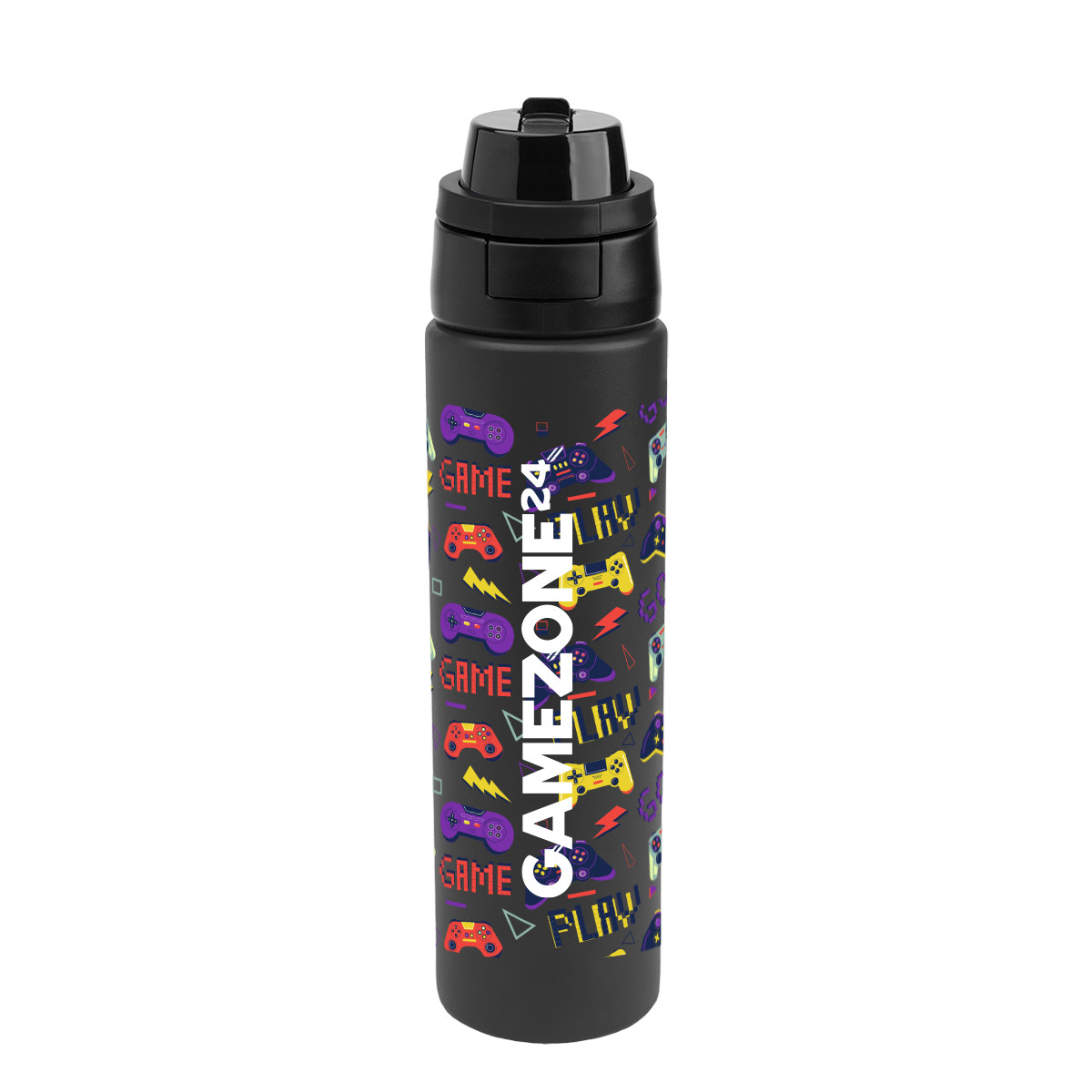 Full Color Pop Sip & Chug Recycled Stainless Steel Bottle - 24 oz. Product Image