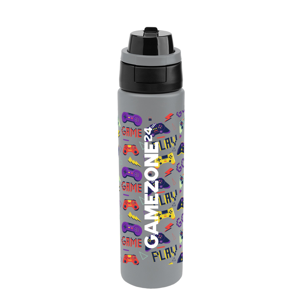 Full Color Pop Sip & Chug Recycled Stainless Steel Bottle - 24 oz. Product Image