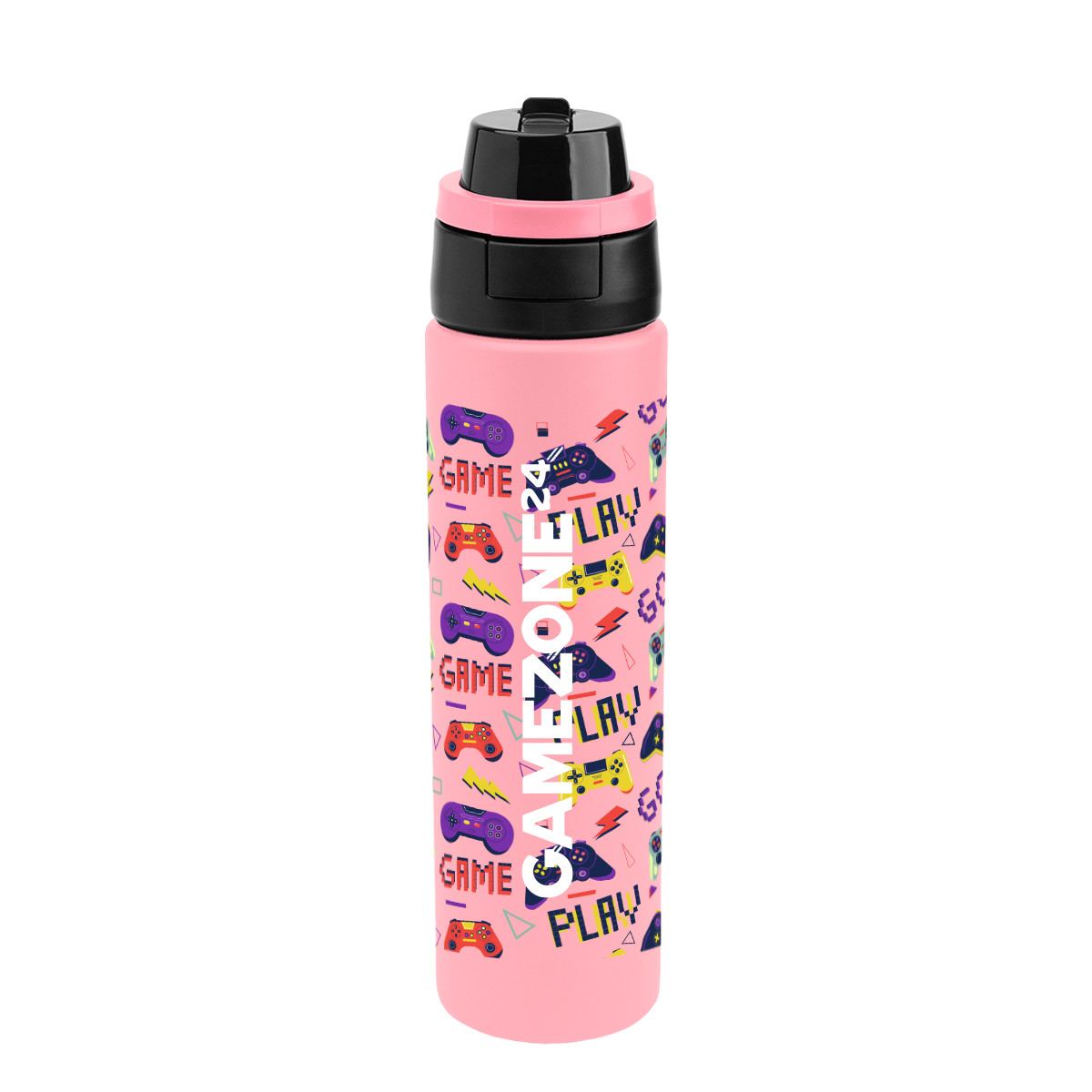 Full Color Pop Sip & Chug Recycled Stainless Steel Bottle - 24 oz. Product Image