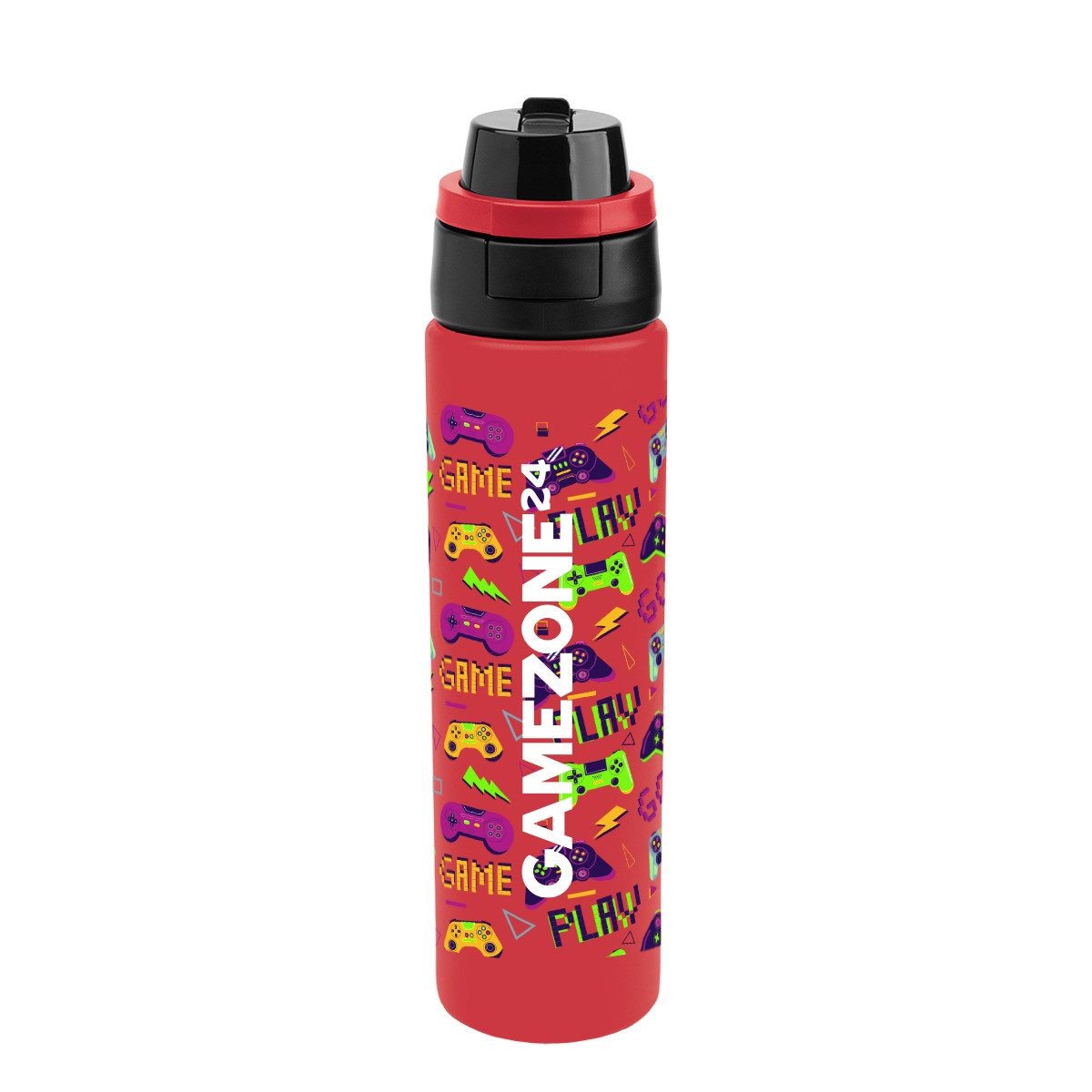 Full Color Pop Sip & Chug Recycled Stainless Steel Bottle - 24 oz. Product Image