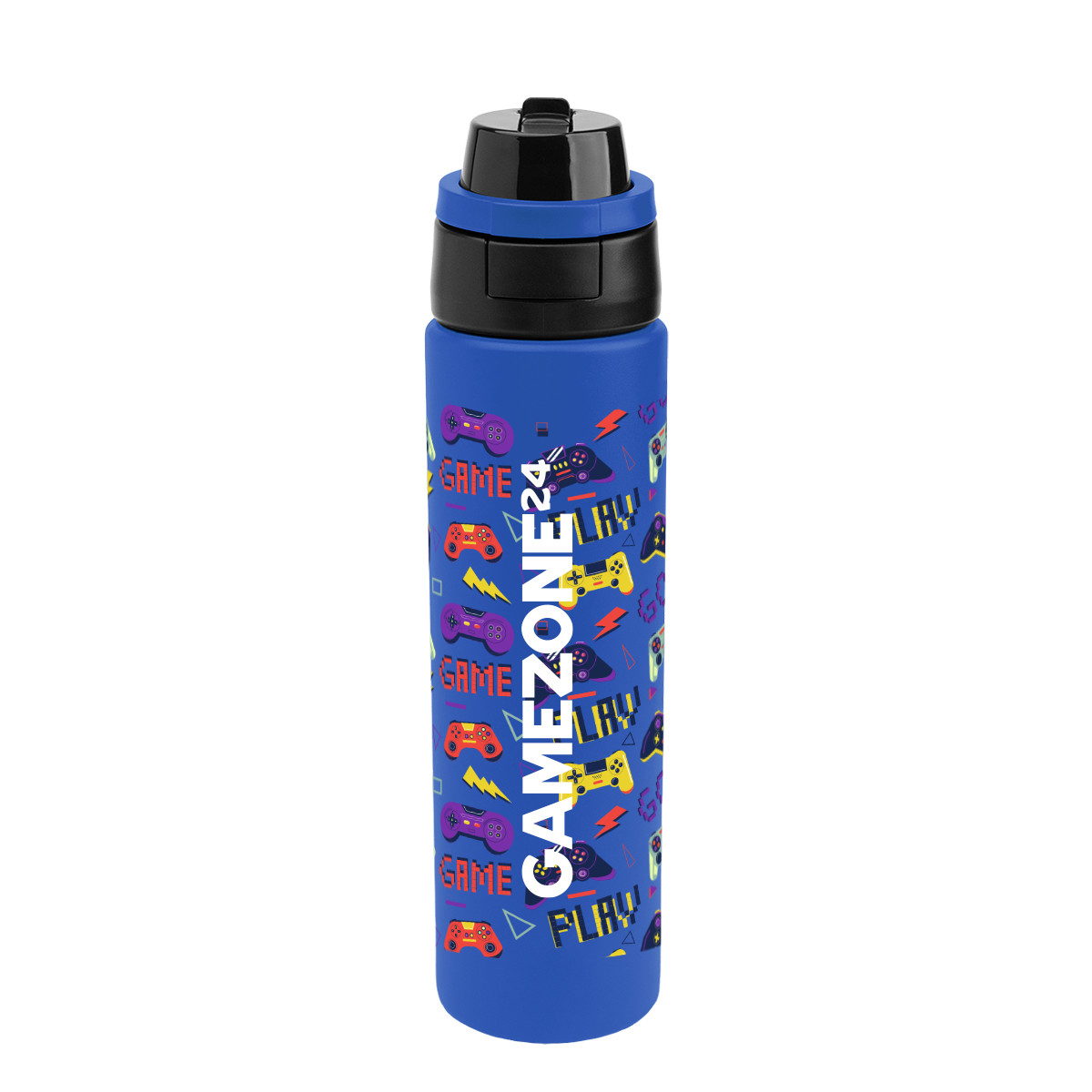 Full Color Pop Sip & Chug Recycled Stainless Steel Bottle - 24 oz. Product Image