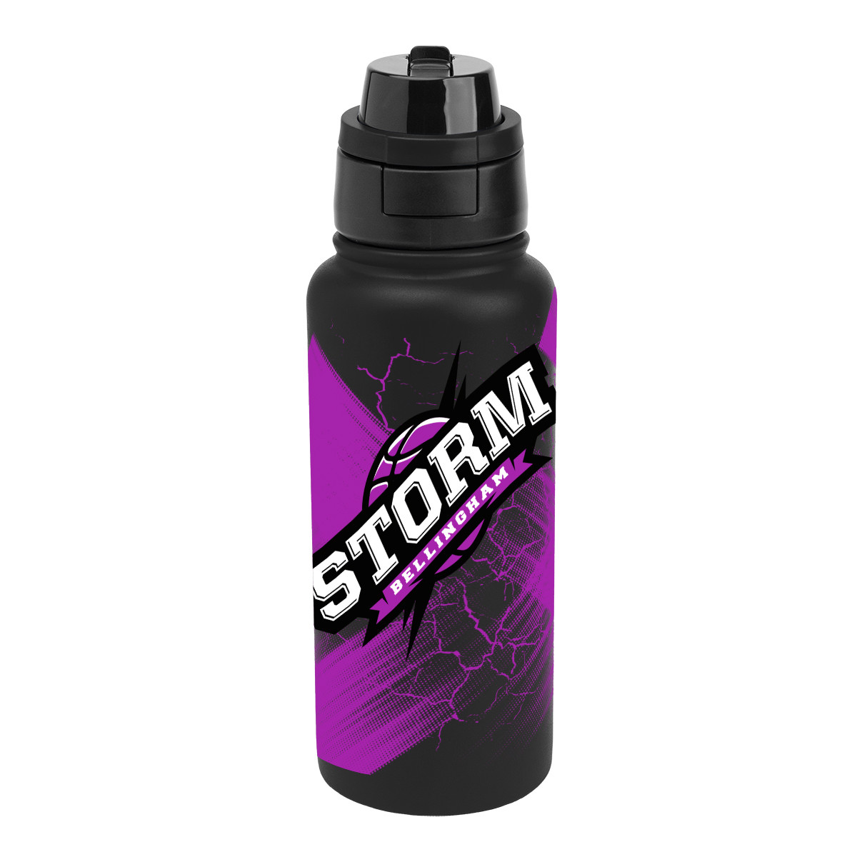 Full Color Pop Sip & Chug Recycled Stainless Steel Bottle - 32 oz. Product Image