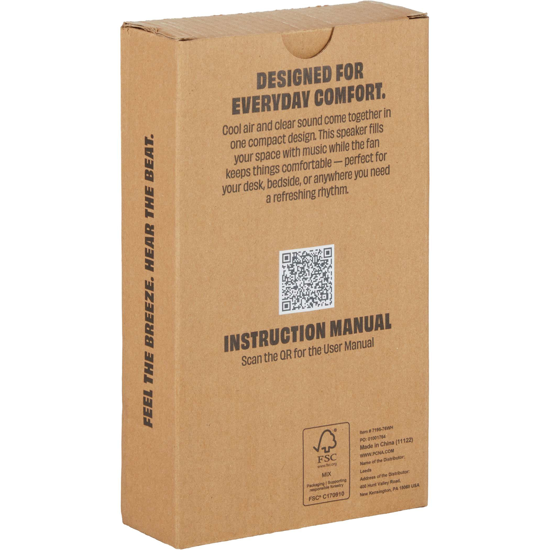 Audio Breeze Desktop Fan with Bluetooth Speaker Product Image