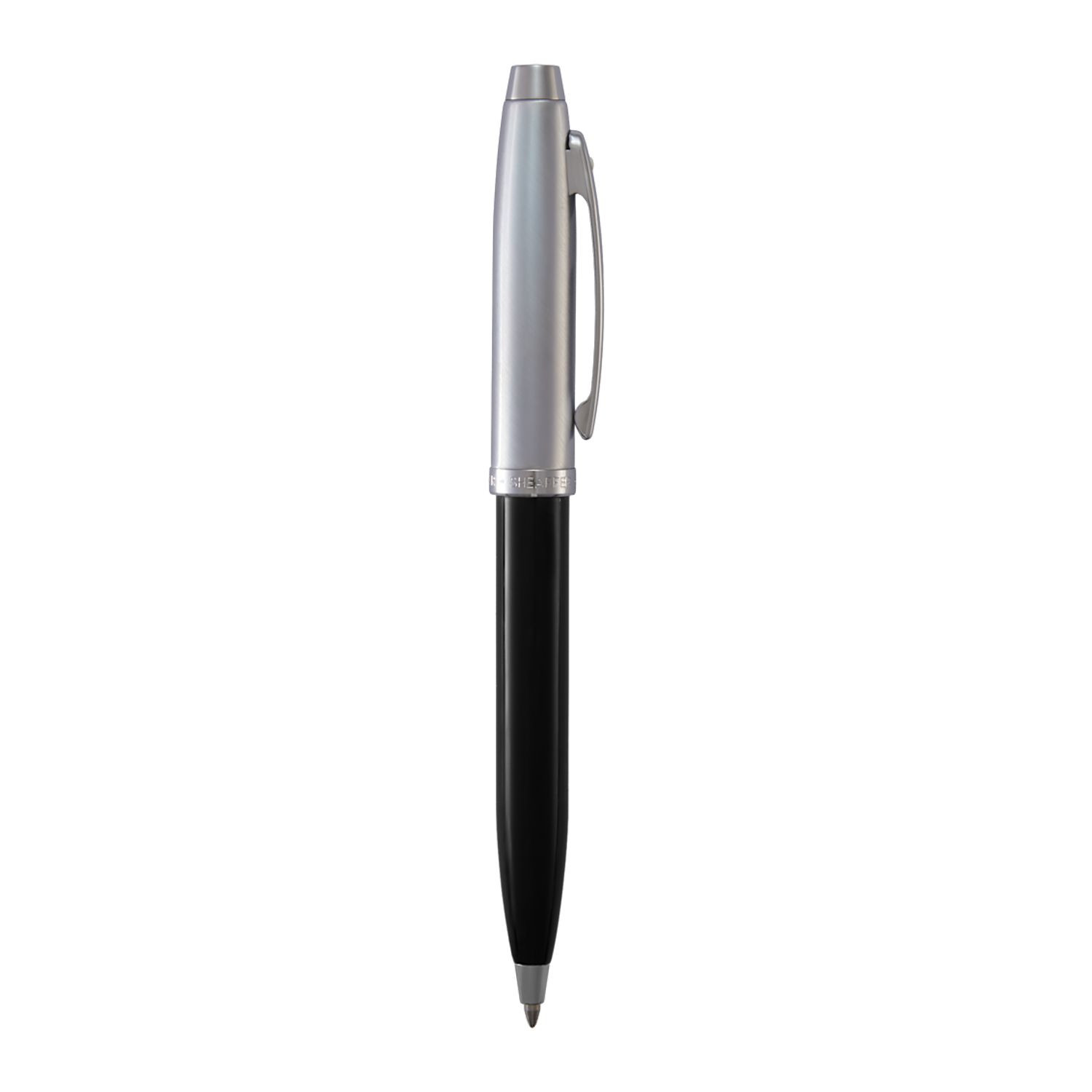 Sheaffer® 100 Glossy Black and Chrome Ballpoint Pen Product Image