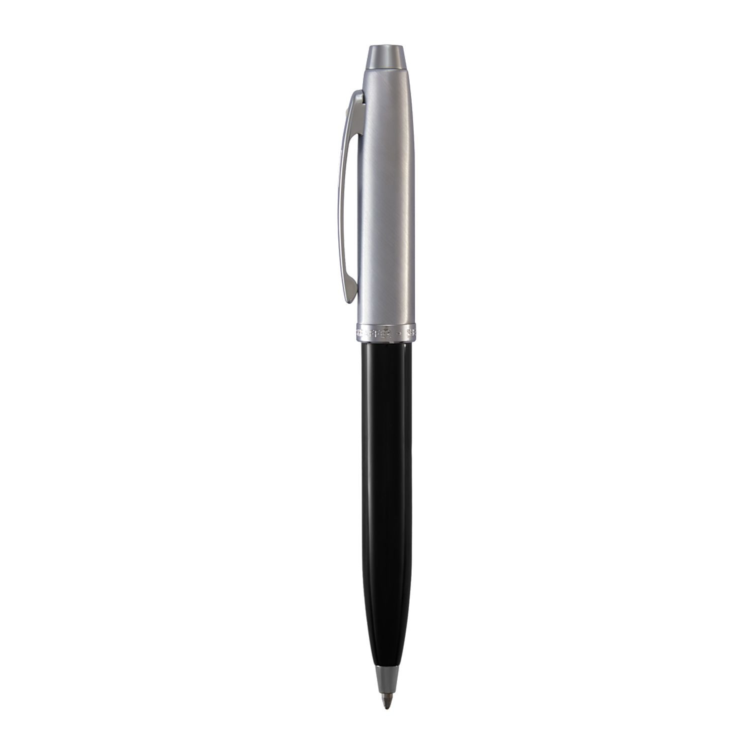 Sheaffer® 100 Glossy Black and Chrome Ballpoint Pen Product Image