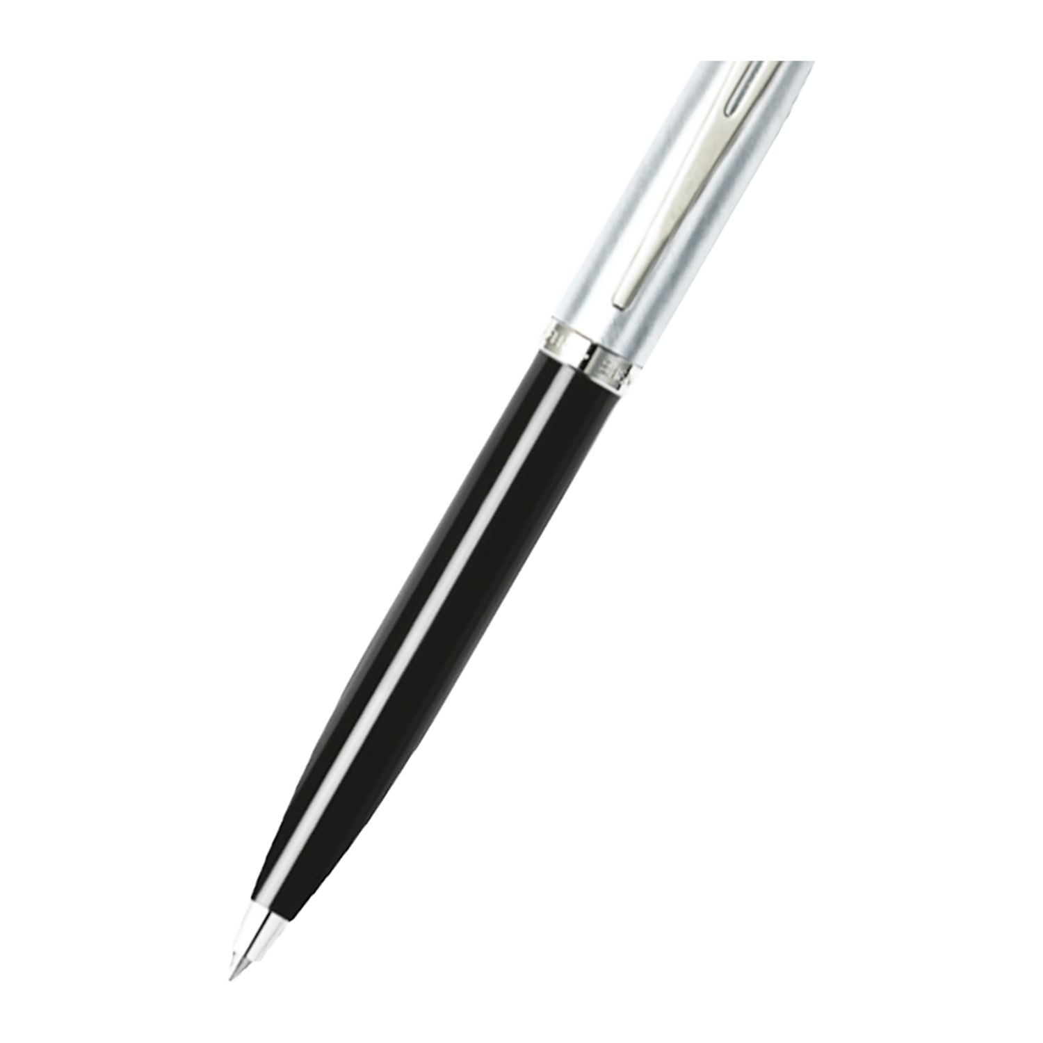 Sheaffer® 100 Glossy Black and Chrome Ballpoint Pen Product Image