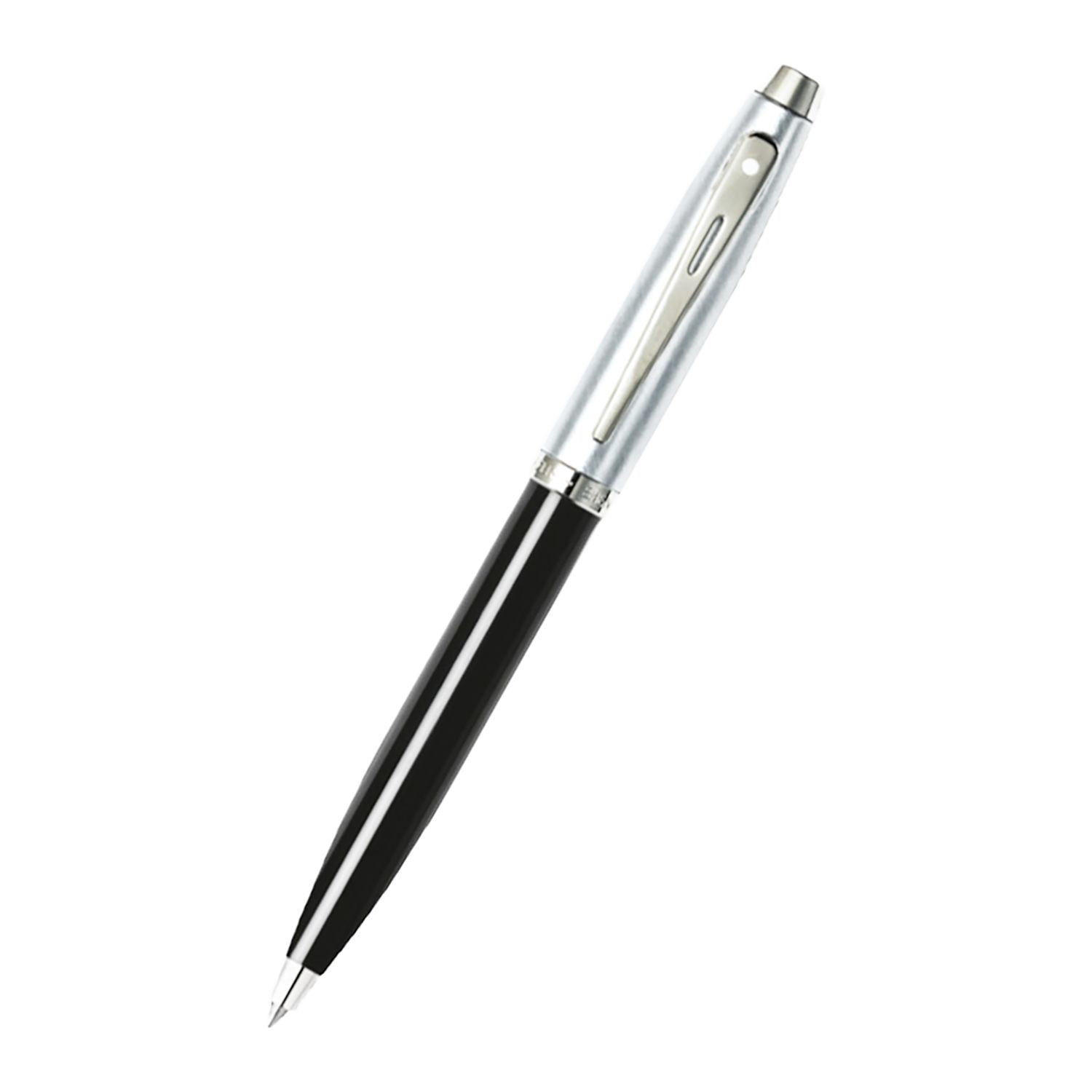 Sheaffer® 100 Glossy Black and Chrome Ballpoint Pen Product Image