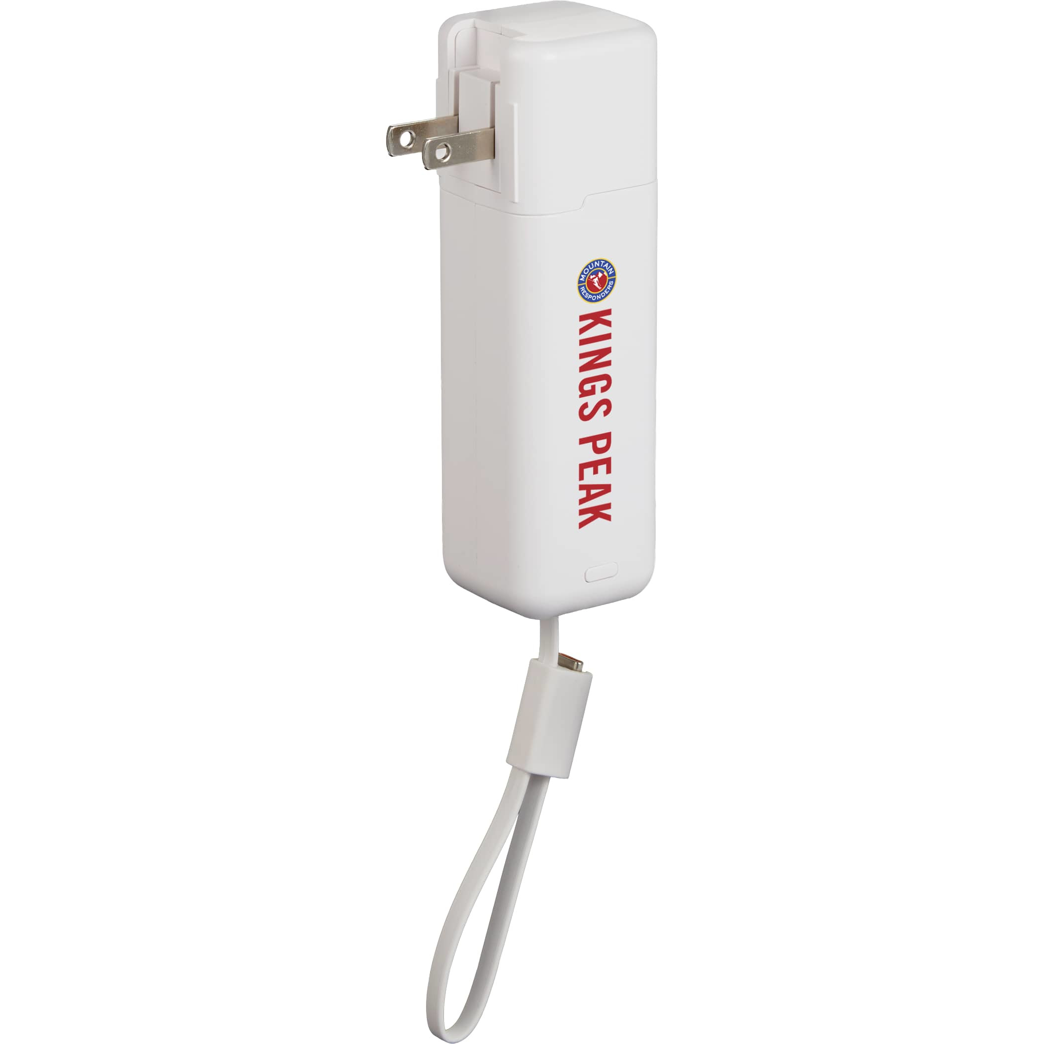 ETL Listed 5,000 mAh 20W PD Power Bank with AC Plug Product Image