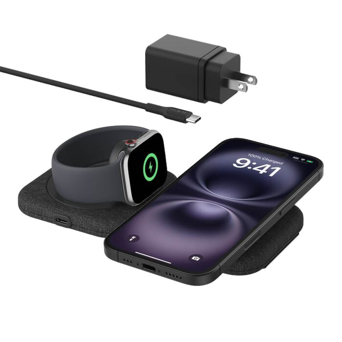 Belkin 2-in-1 Magnetic Charging Travel Pad Product Image