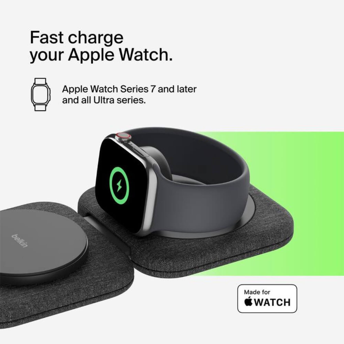 Belkin 2-in-1 Magnetic Charging Travel Pad Product Image