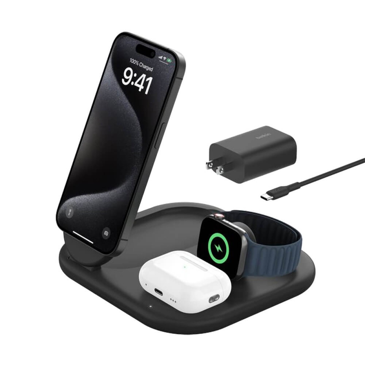 Belkin 3-in-1 Magnetic Wireless Charger Product Image