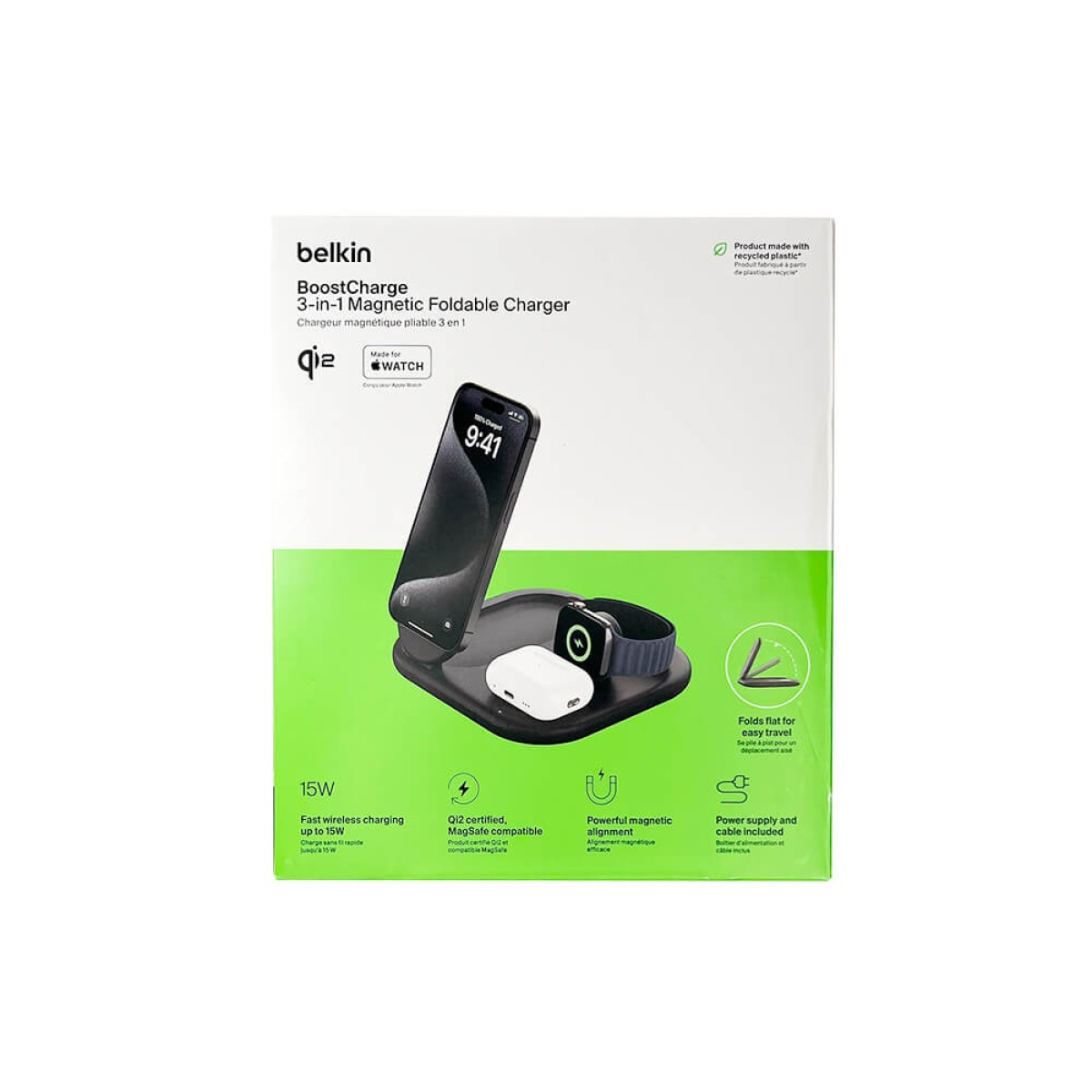 Belkin 3-in-1 Magnetic Wireless Charger Product Image