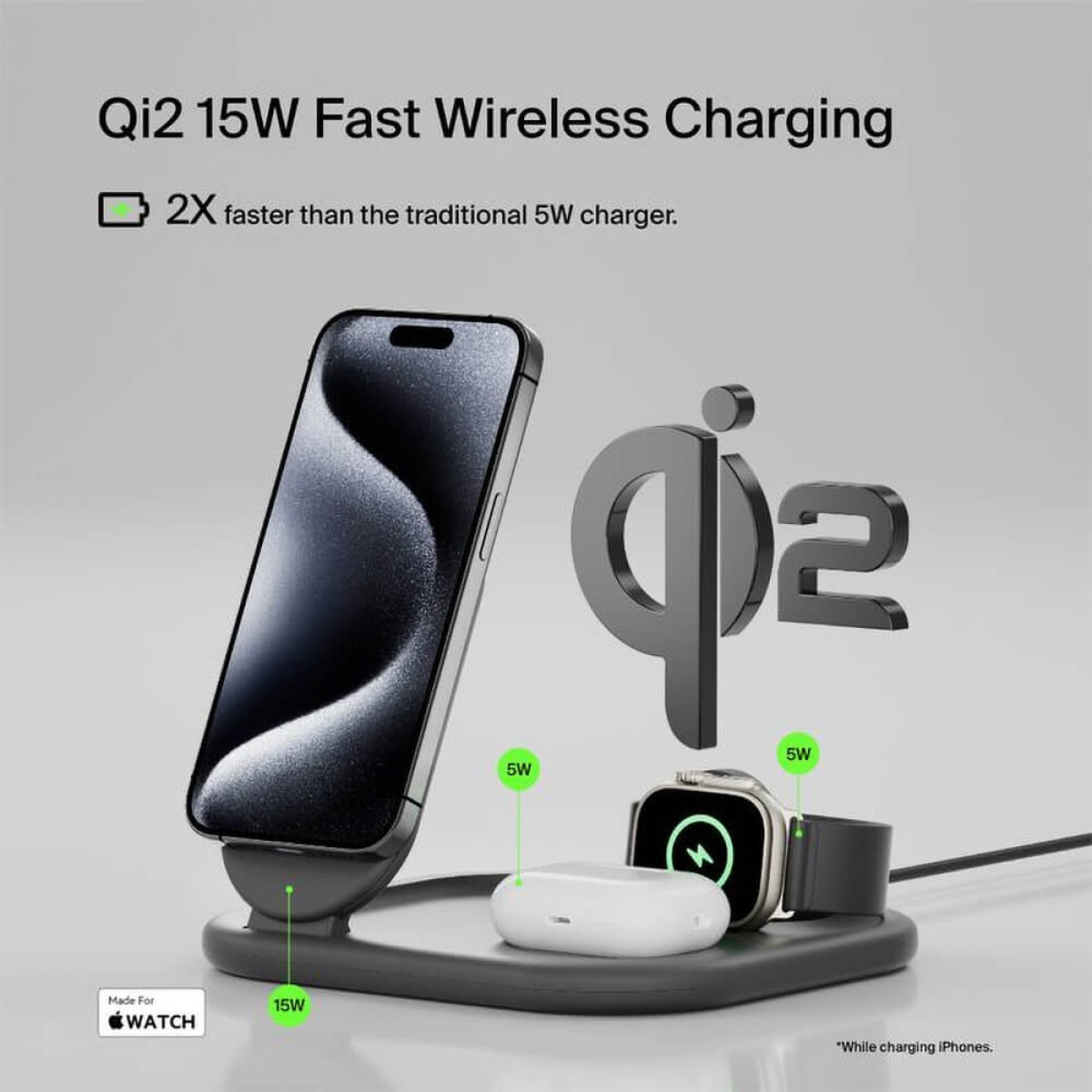 Belkin 3-in-1 Magnetic Wireless Charger Product Image
