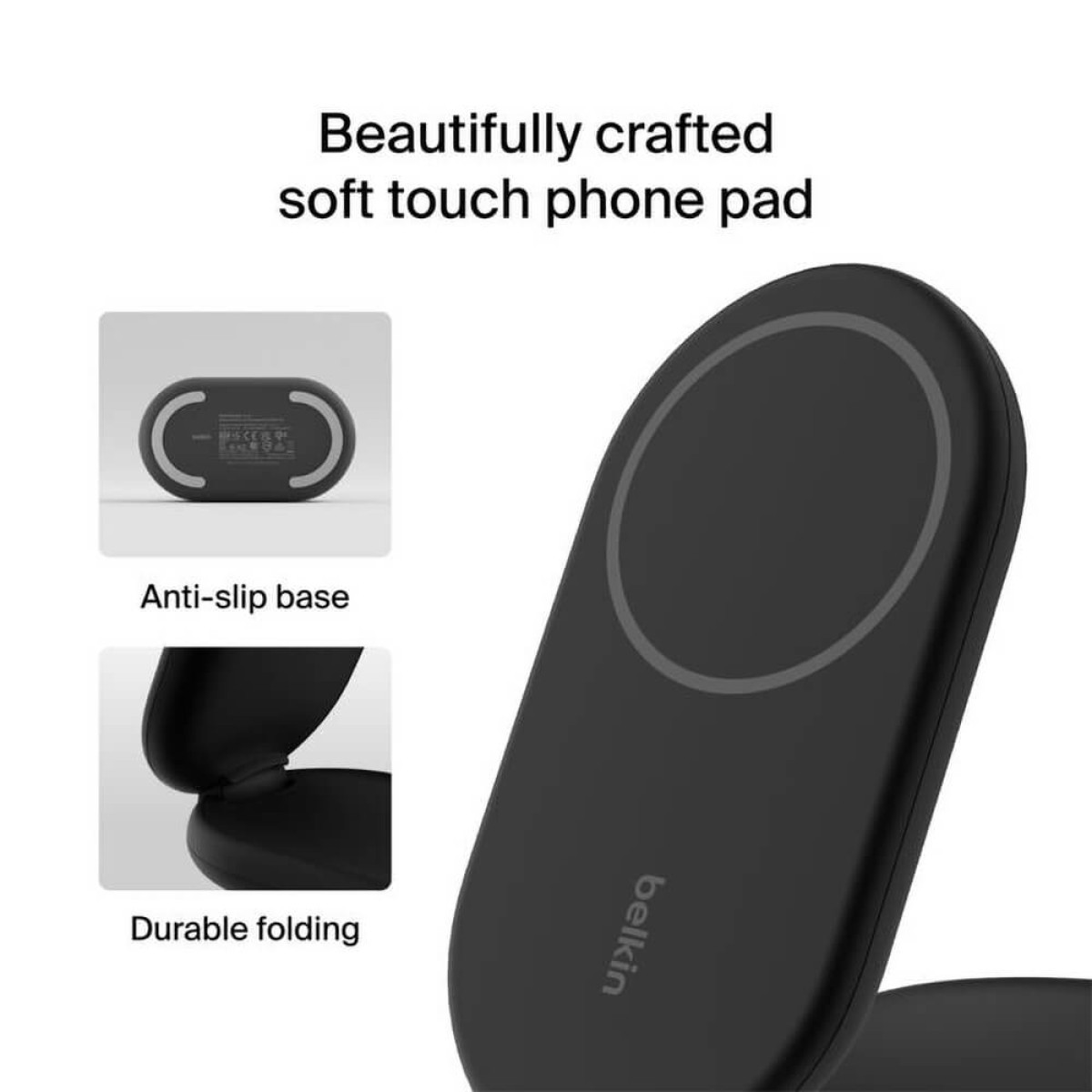 Belkin BoostCharge 2-in-1 Magnetic Foldable Wireless Charger Product Image