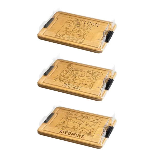 Rectangle State Engraved Flip, Serve & Store Board Product Image