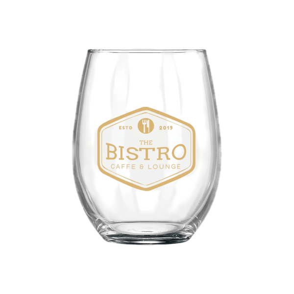 Wine O'Clock Arc Stemless Wine Glass - 9 oz. Product Image