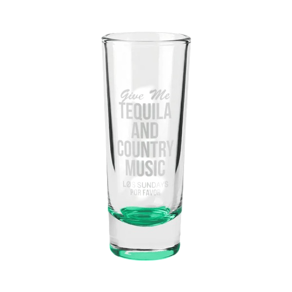 Jolt Double Shooter Shot Glass with Color Bottom - 2 oz. Product Image