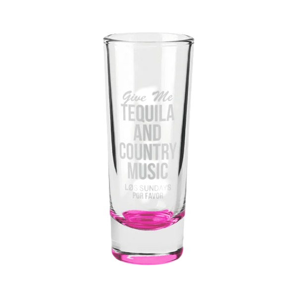 Jolt Double Shooter Shot Glass with Color Bottom - 2 oz. Product Image