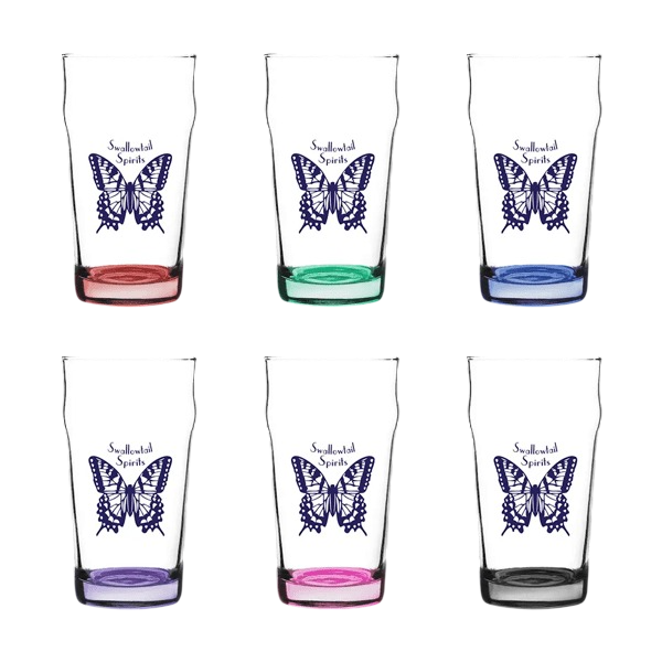 Porter Nonic Beer Glass with Color Bottom - 16 oz. Product Image