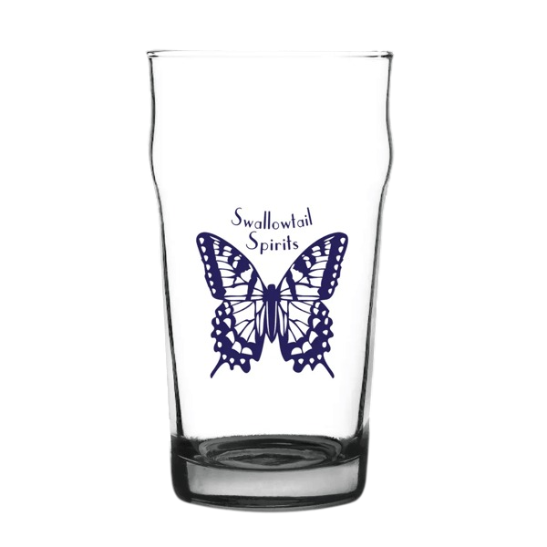 Porter Nonic Beer Glass with Color Bottom - 16 oz. Product Image