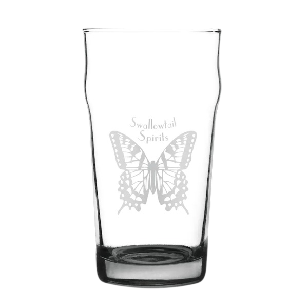 Porter Nonic Beer Glass with Color Bottom - 16 oz. Product Image