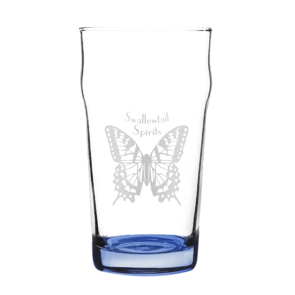 Porter Nonic Beer Glass with Color Bottom - 16 oz. Product Image