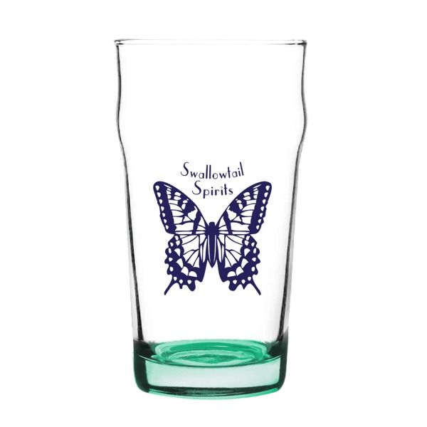 Porter Nonic Beer Glass with Color Bottom - 16 oz. Product Image