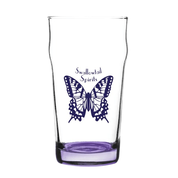 Porter Nonic Beer Glass with Color Bottom - 16 oz. Product Image