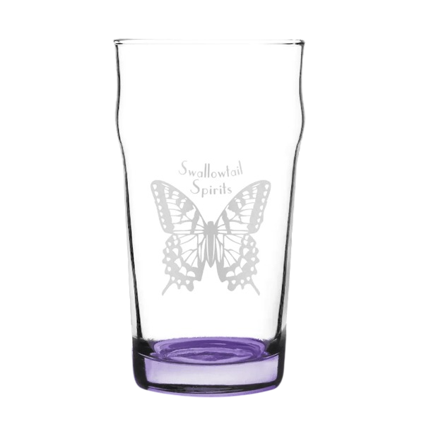 Porter Nonic Beer Glass with Color Bottom - 16 oz. Product Image