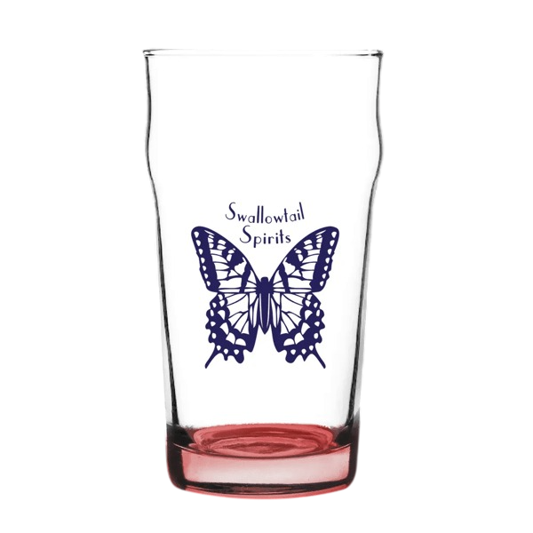 Porter Nonic Beer Glass with Color Bottom - 16 oz. Product Image