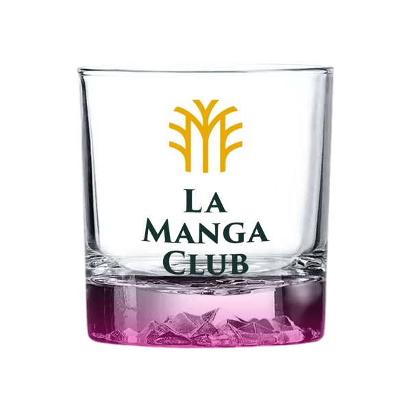 Denver Arc Whiskey Rocks Glass with Color Bottom - 11.5 oz. Product Image