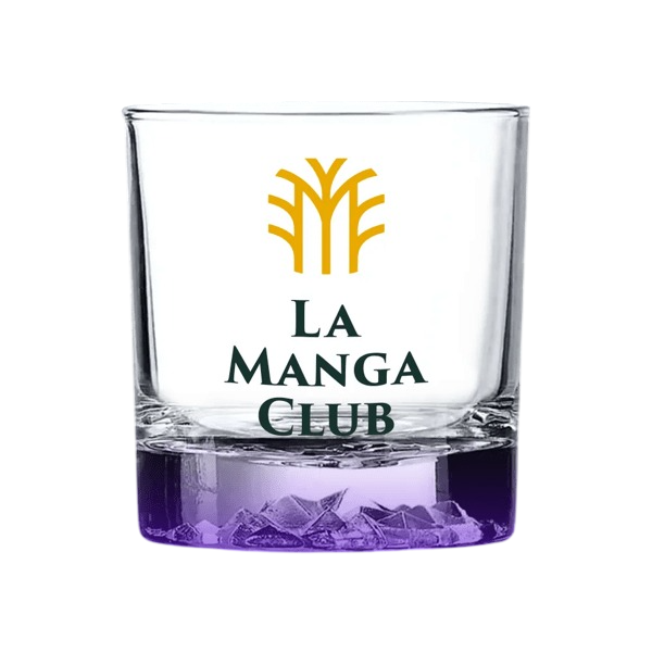 Denver Arc Whiskey Rocks Glass with Color Bottom - 11.5 oz. Product Image