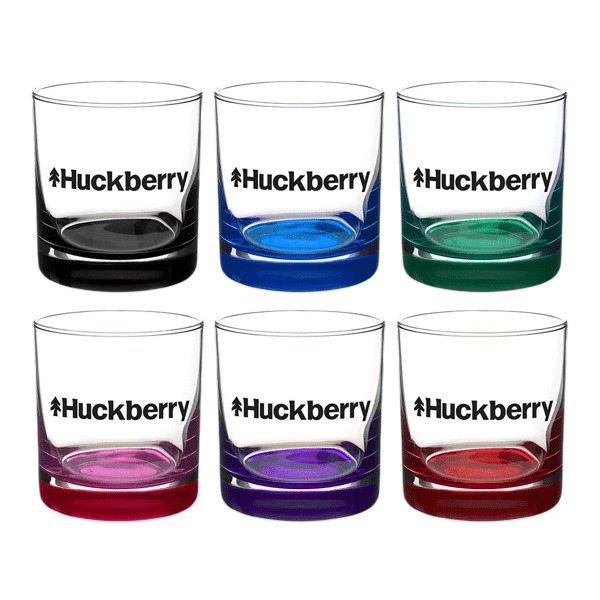 Aristocrat Arc Whiskey Rocks Glass with Color Bottom - 10.5 oz. Product Image