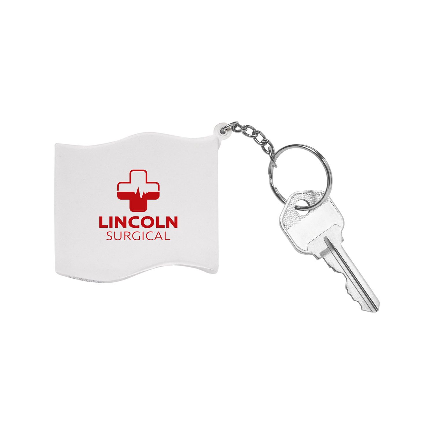 Patriotic American Flag Shape Stress Reliever Keychain Product Image