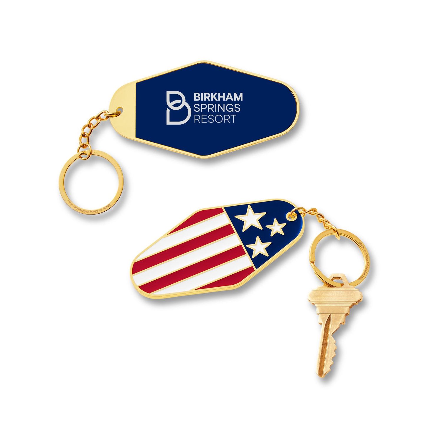 USA Patriotic Metal Keychain Product Image