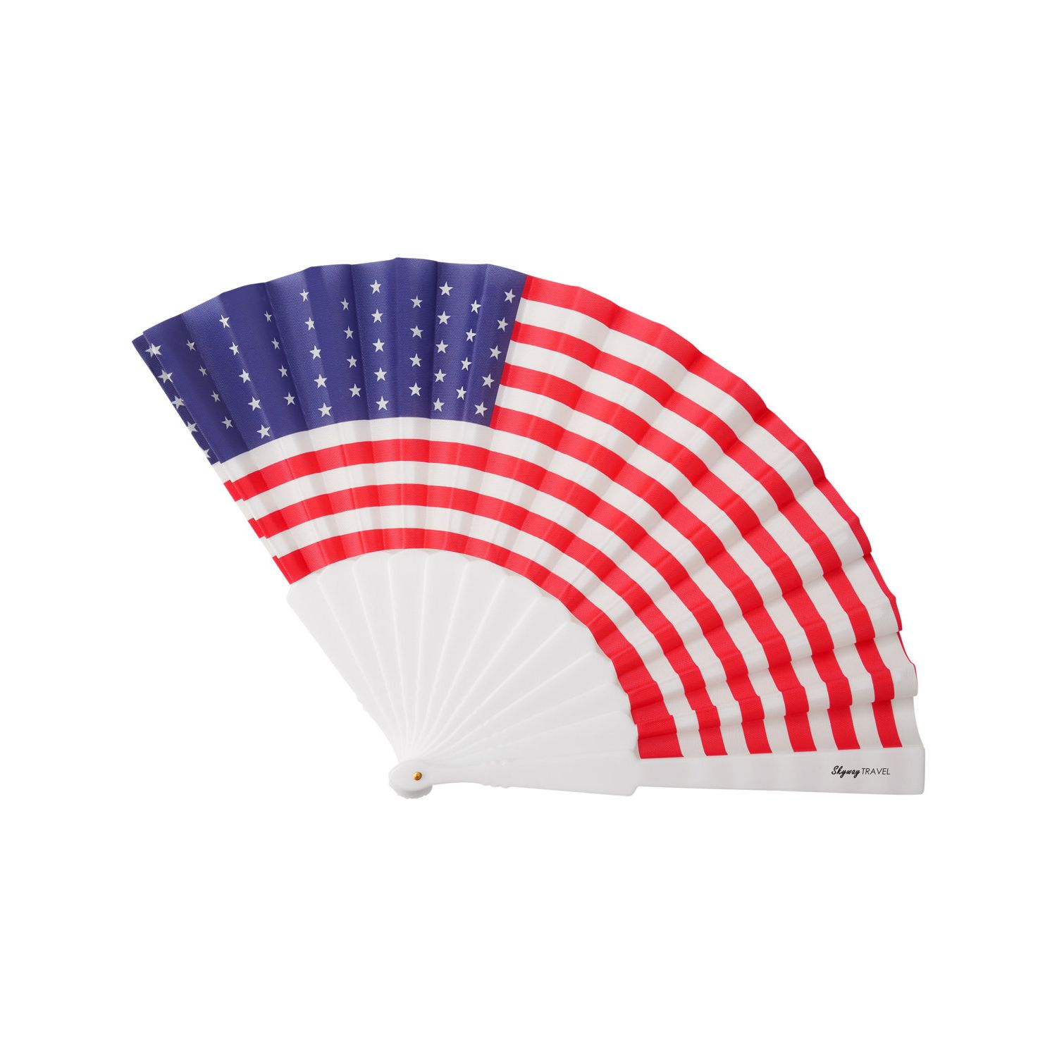 USA Patriotic Folding Handheld Fan Product Image