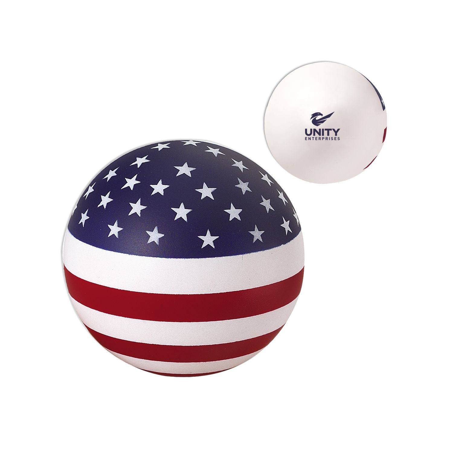 Stars and Stripes Patriotic Round Stress Reliever Product Image