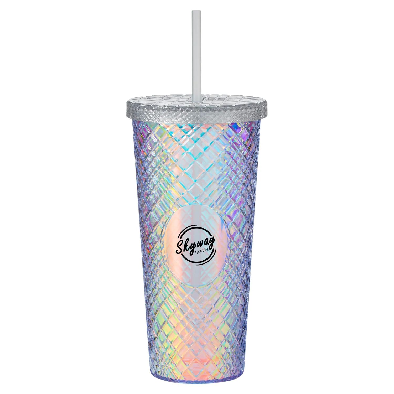 Pride Rainbow Sparkle Straw Tumbler - 22 oz. Product Image